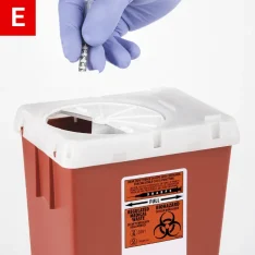 CPR Figure 5 E Properly dispose of the used device in a sharps container