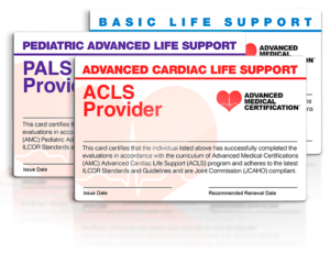 ACLS, PALS, BLS courses